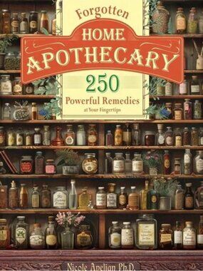 Forgotten Home Apothecary 250 Remedies Decorative Book Print - Brown